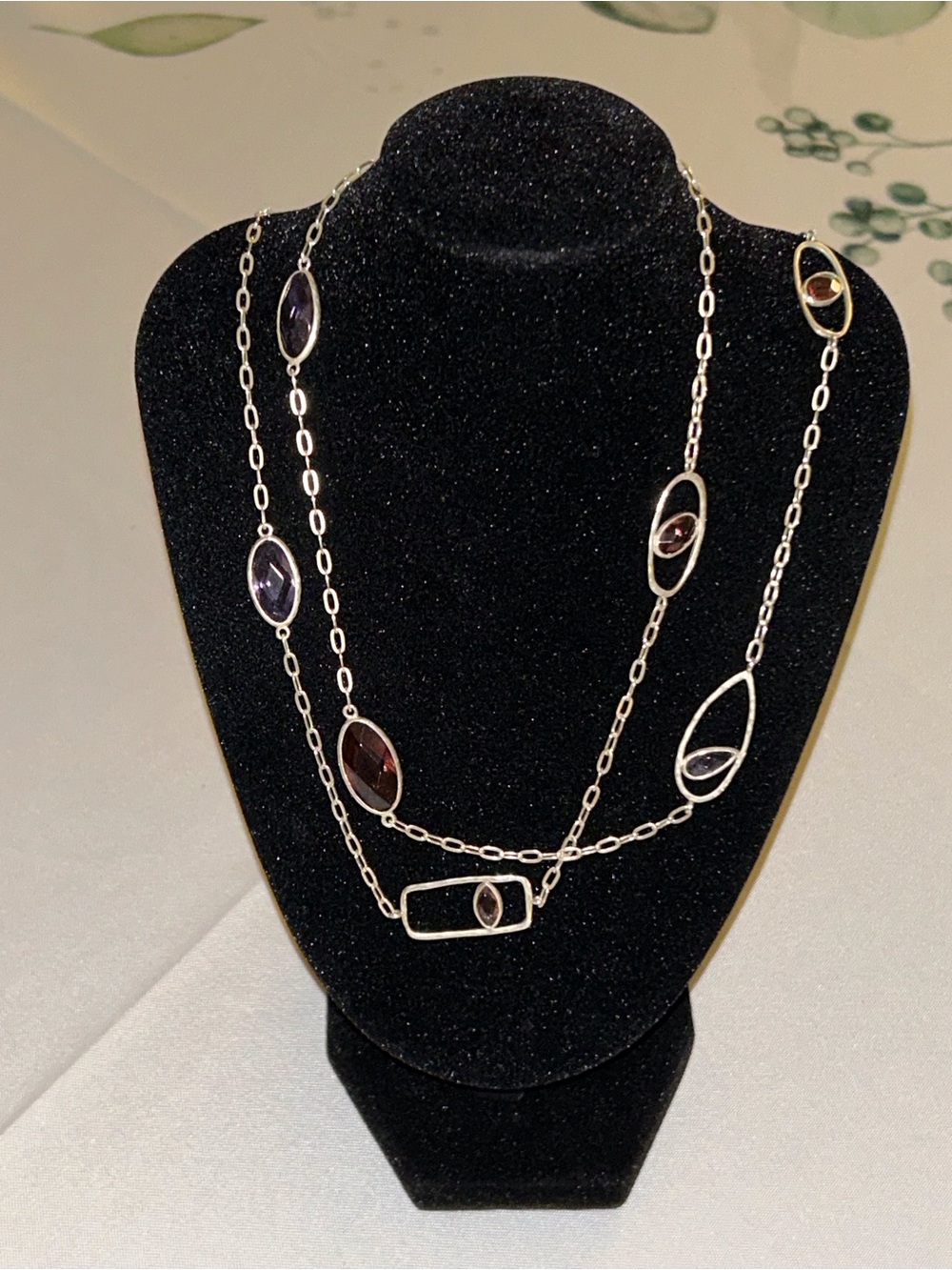 Silpada Regalia Sterling Silver & Glass Necklace - N2733